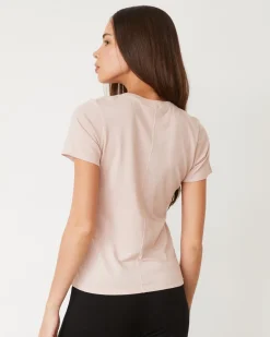 MONROW Basic V Neck CHALKPINK New